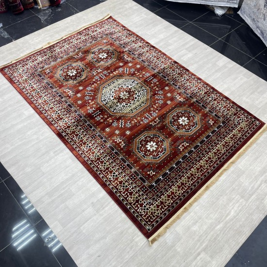 Turkish Bukhara carpet p1137 red size 300*400