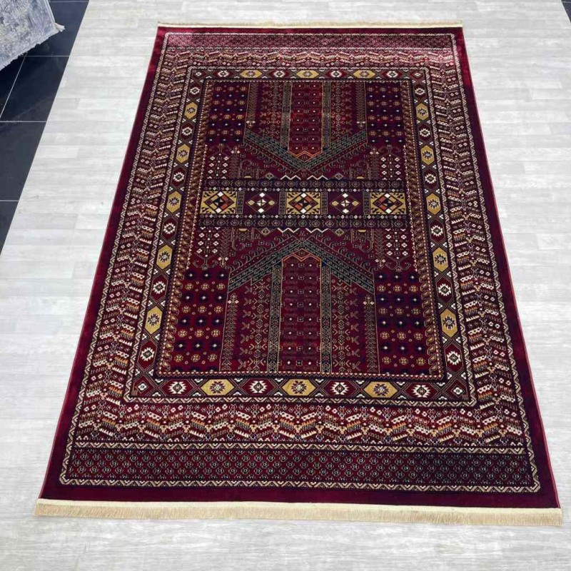سجاد بخارى تركي P1138 احمر مقاس 100*200