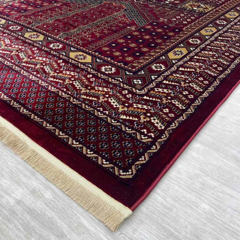 سجاد بخارى تركي P1138 احمر مقاس 100*200
