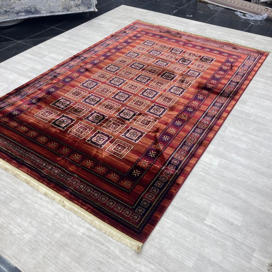 سجاد بخارى تركي p1140 احمر مقاس 150*220