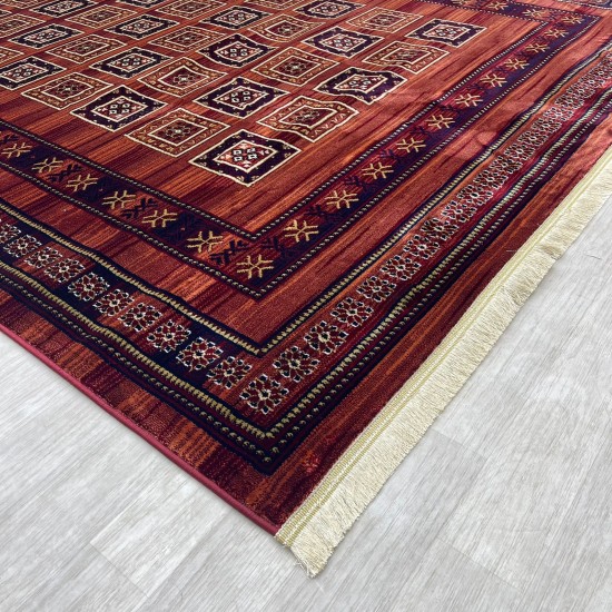 Turkish Bukhara carpet p1140 red size 80*150