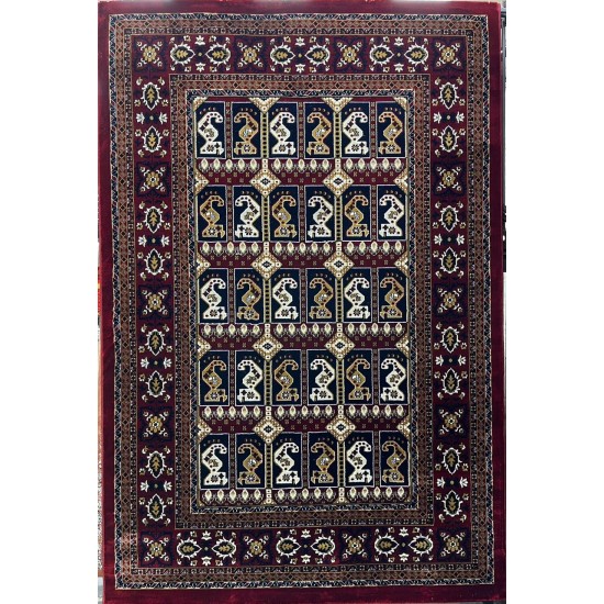 Turkish Bukhara carpet p0821 red size 100*200