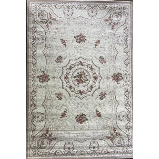 Turkish Carpet Diamant Cashmere S021A white