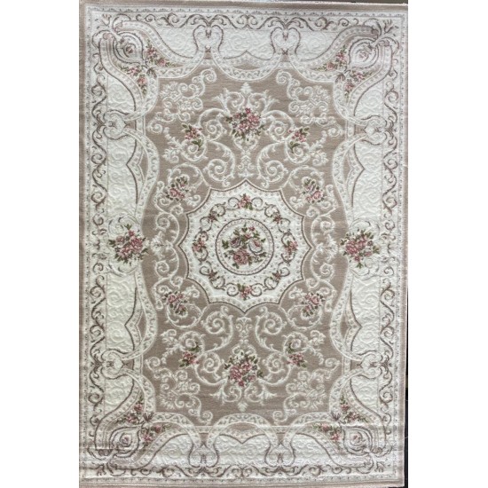 Turkish Carpet Diamant Cashmere S021A Dark beige