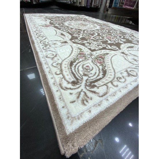 Turkish Carpet Diamant Cashmere S021A Dark beige