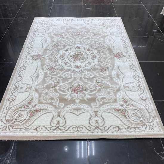 Turkish Carpet Diamant Cashmere S021A Dark beige