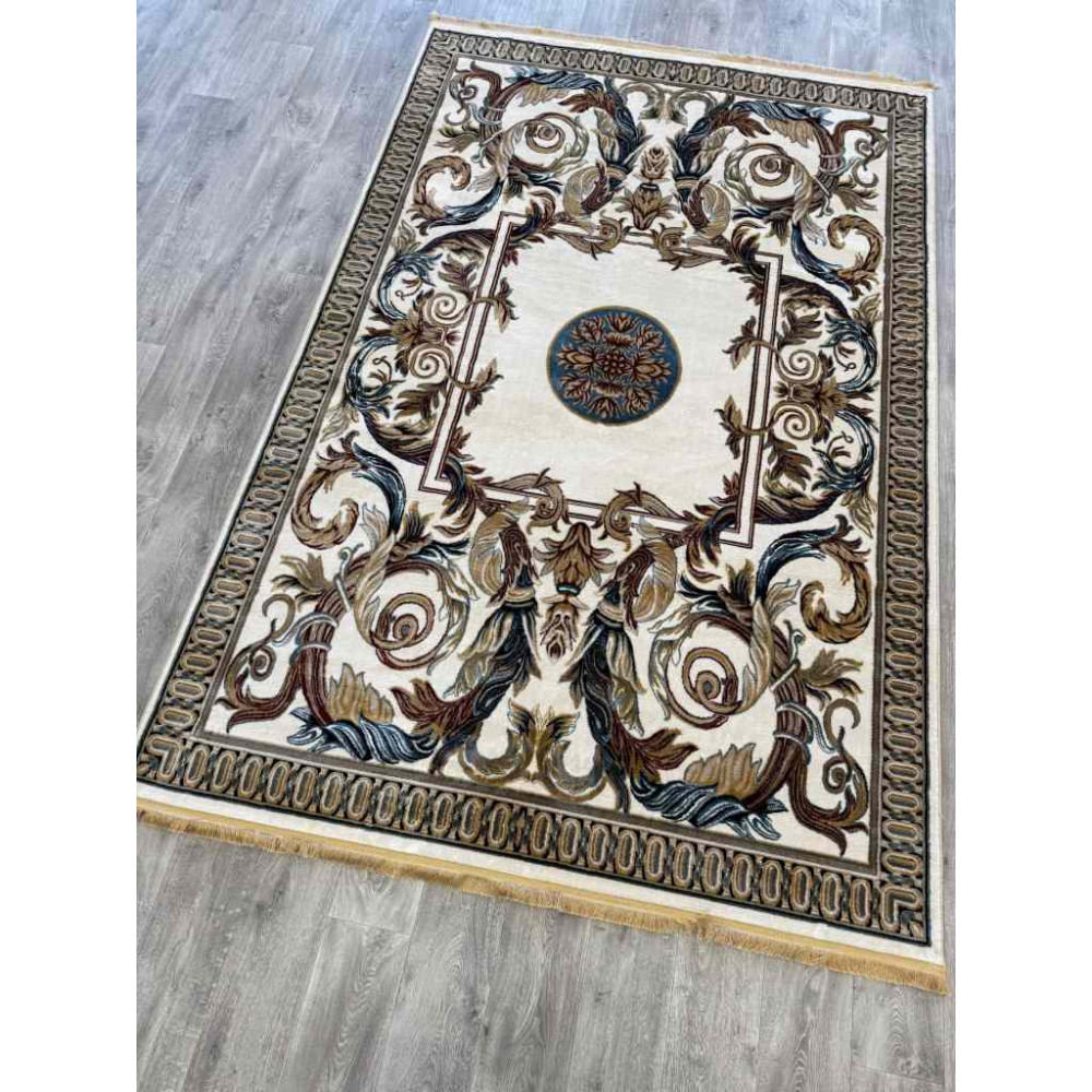 سجاد تركي كشمير نقش ايراني كريم مقاس 400*500 سجاد تركي كشمير نقش ايراني كريم مقاس 400*500