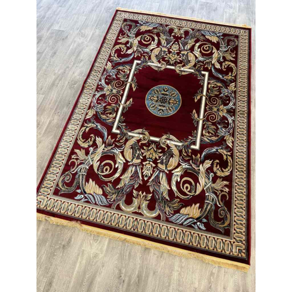 سجاد تركي كشمير نقش ايراني احمرمقاس 100*200