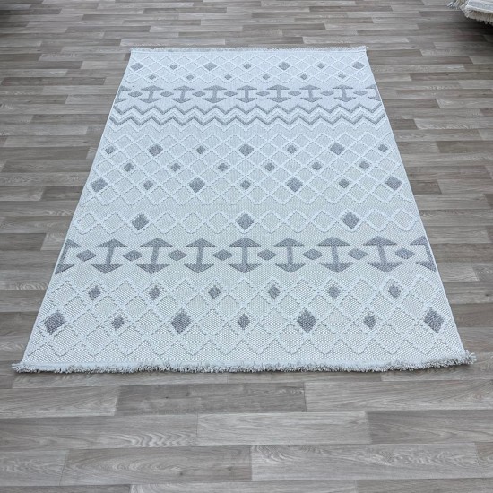 Turkish burlap carpet 10429 gray color size 120*300