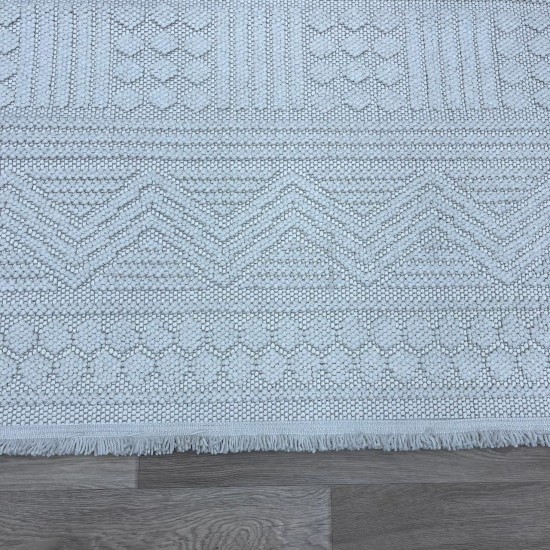 Turkish burlap carpet 10439B cream color size 300*400