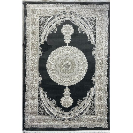 Turkish Silk Handa carpet P964C gray size 400*600