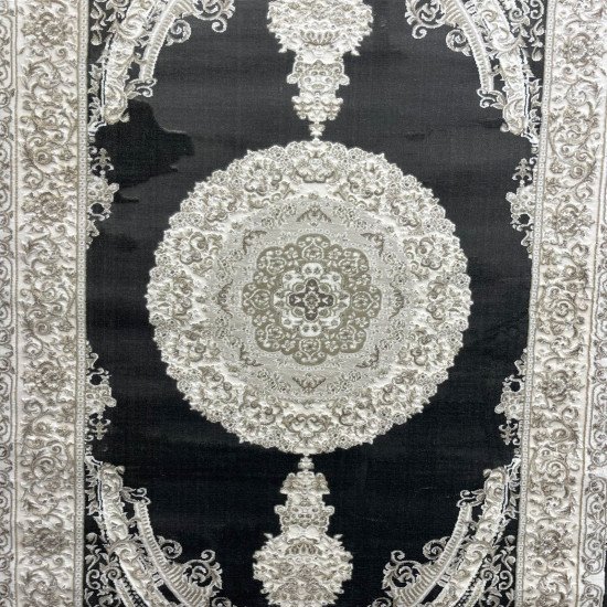 Turkish Silk Handa carpet P964C gray size 400*600