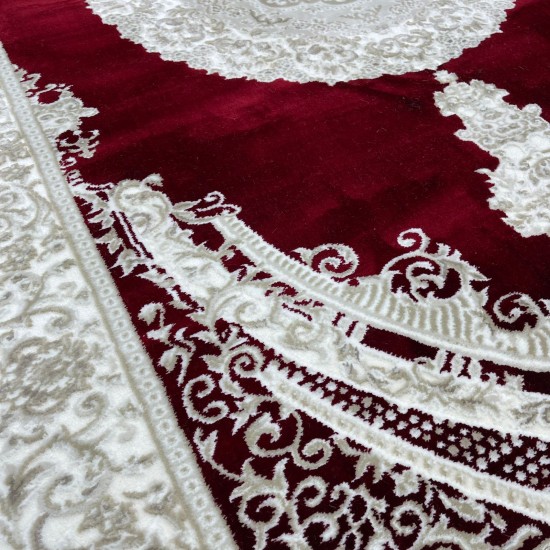 Turkish Silk Handa carpet P964C red size 400*600