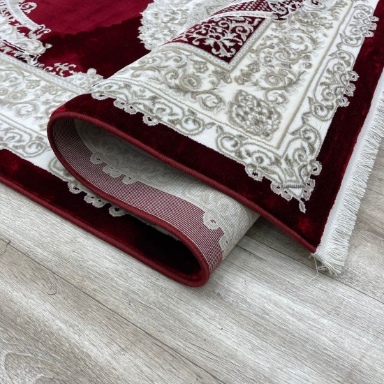 Turkish Silk Handa carpet P964C red size 400*600