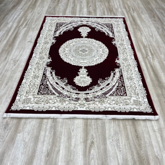 Turkish Silk Handa carpet P964C red size 400*600