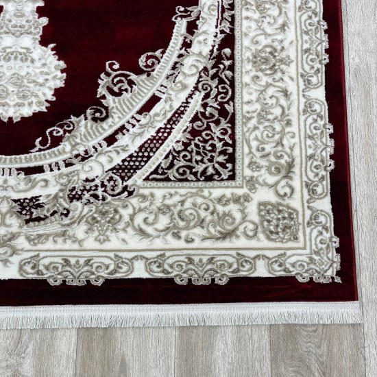 Turkish Silk Handa carpet P964C red size 400*600