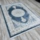 Turkish Silk Handa carpet P964C cyan size 400*600