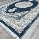 Turkish Silk Handa carpet P964C cyan size 100*200