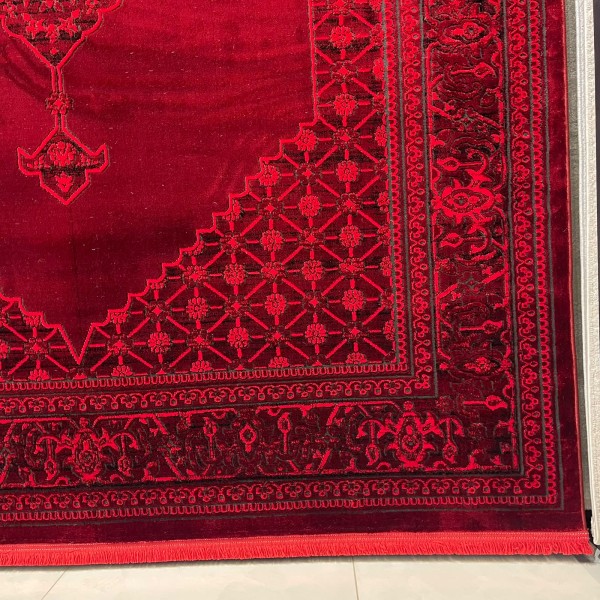 Turkish Bukhara HERAT Afghani Rug P1539 Dark Red Size 100*400