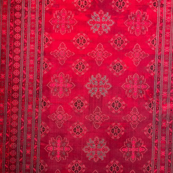 Turkish Bukhara HERAT Afghani Rug P1454 Dark Red Size 150*220