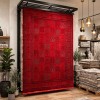 Turkish Bukhara HERAT Afghani Rug P1454 Dark Red Size 150*220