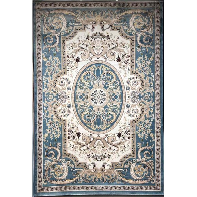 Turkish carpet Majesta p1445 sky blue size 250*350