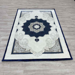 سجاد تركي باريس مودرن ناعم 0DS90Z كحلي بيج فاتح مقاس 150*220