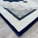 Turkish Paris carpet modern soft 0DS90Z Dark blue light beige size 100*200 Turkish Paris carpet modern soft 0DS90Z Dark blue light beige size 100*200