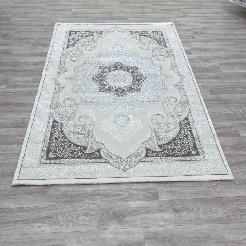 سجاد تركي باريس مودرن ناعم 0DS90Z ايفوري بيج فاتح مقاس 400*600
