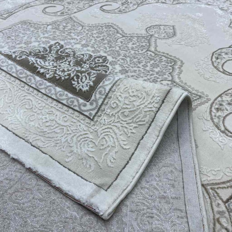 سجاد تركي باريس مودرن ناعم 0DS90Z ايفوري بيج فاتح مقاس 400*600