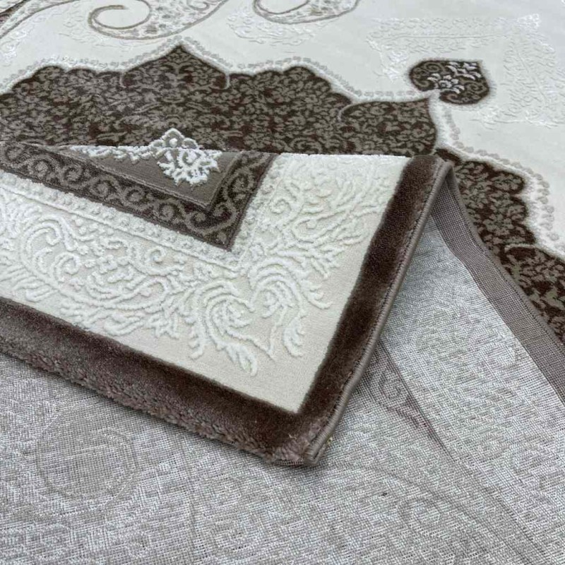 سجاد تركي باريس مودرن ناعم 0DS90Z بني بيج فاتح مقاس 150*220