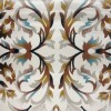 سجاد رمادا نقش كوري تركي A334A كريم مقاس 50*80
