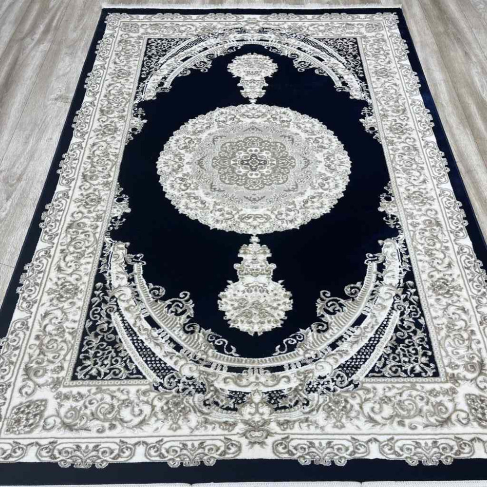 سجاد سيلك هاندا تركي P964C كحلي مقاس 100*400