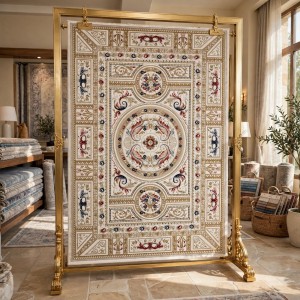 VERSAI Rug French Turkish Design HN71A WHITE BEIGE 400*600