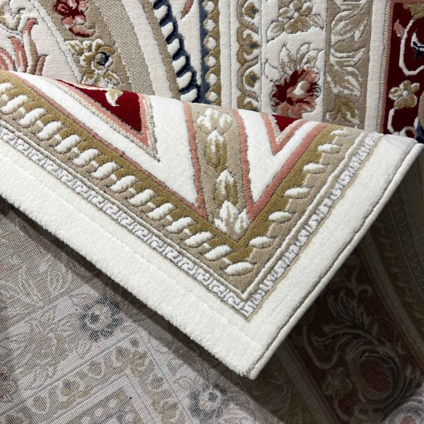 VERSAI Rug French Turkish Design HN71A WHITE RED 100*300