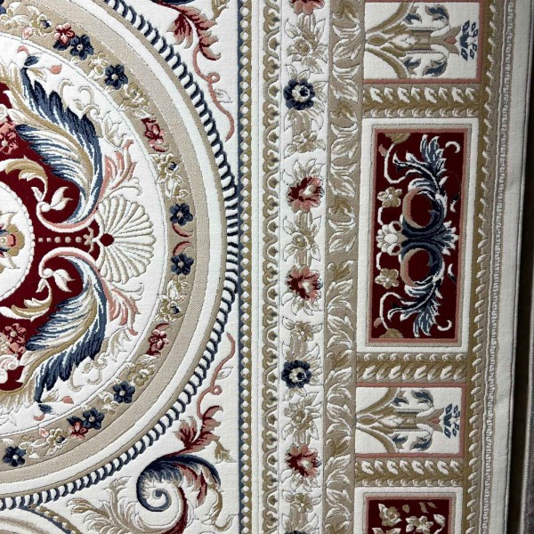 VERSAI Rug French Turkish Design HN71A WHITE RED 100*300