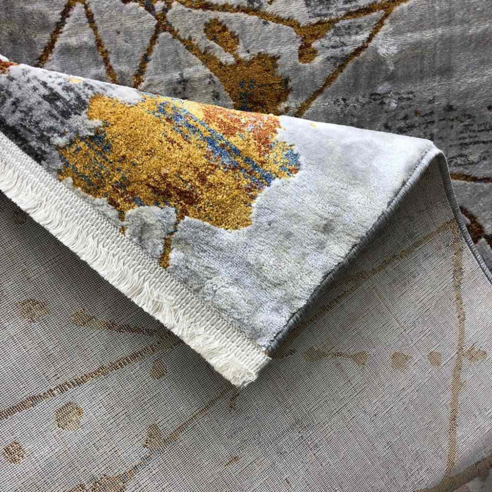 سجاد فيستا 151 جورجيا رصاصي و ذهبي سجاد فيستا 151 جورجيا رصاصي و ذهبي