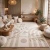 سجاد مودرن انتيك تركي N0633A بيج غامق مقاس 100*300