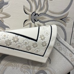 سجاد تركي ديلوكس 9688E كريم انتراسيت مقاس 200*200