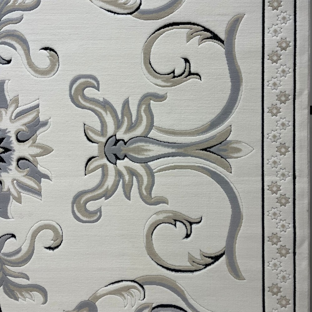 سجاد تركي ديلوكس 9688E كريم انتراسيت مقاس 200*200