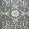Turkish Deluxe Rug 9688E blue Cream Size 200*200
