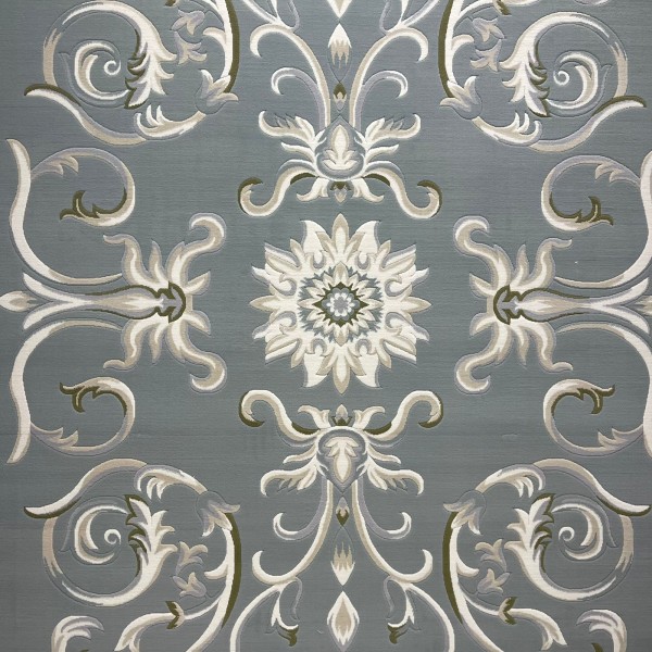 Turkish Deluxe Rug 9688E blue Cream Size 200*200