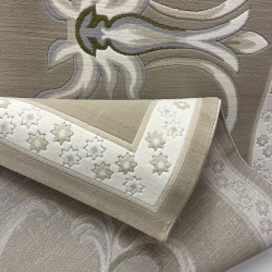 سجاد تركي ديلوكس 9770A كريم بني مقاس 300*400