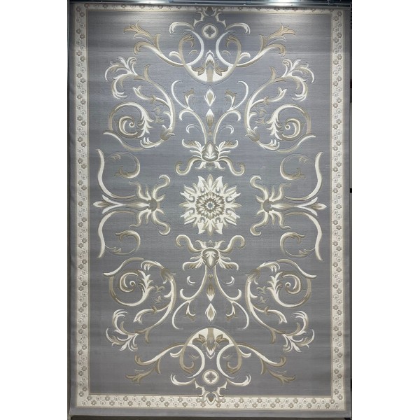 Turkish Deluxe Rug 9770A silver Cream Size 200*300
