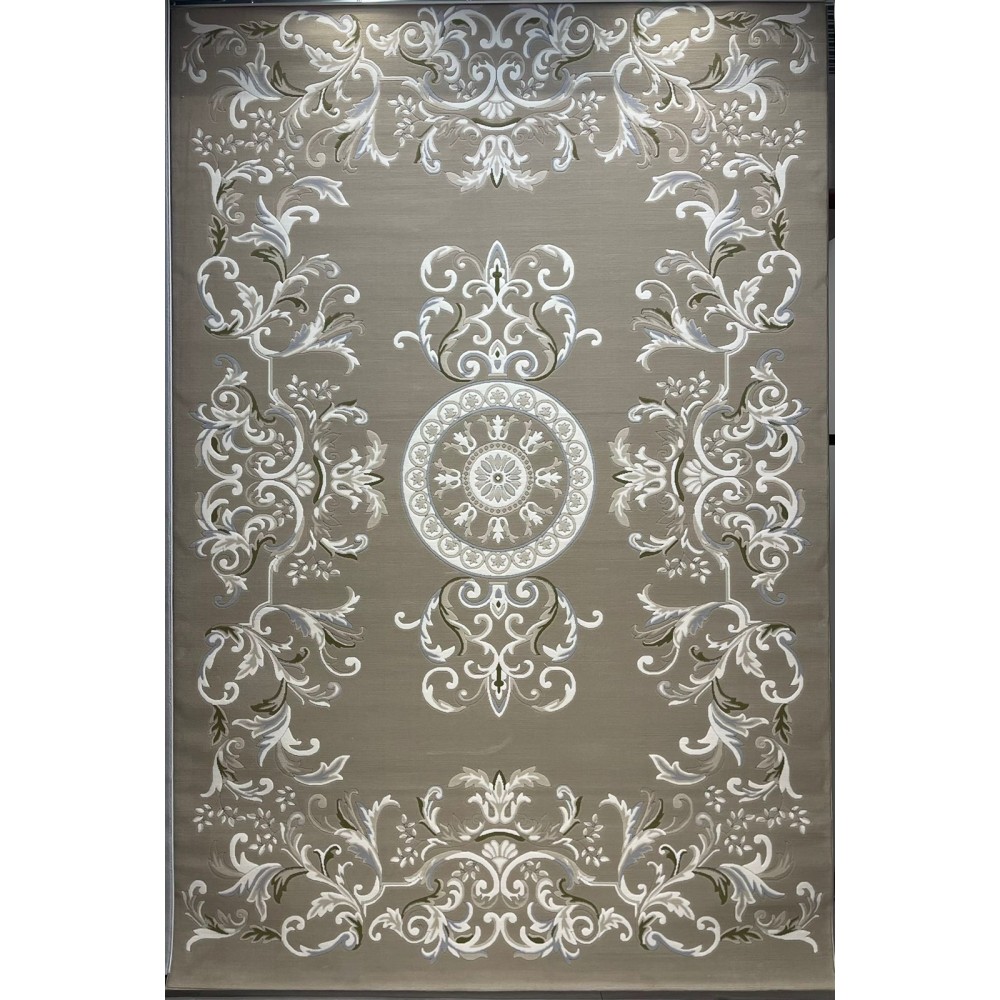 سجاد تركي ديلوكس 9688E كريم بني مقاس 250*350