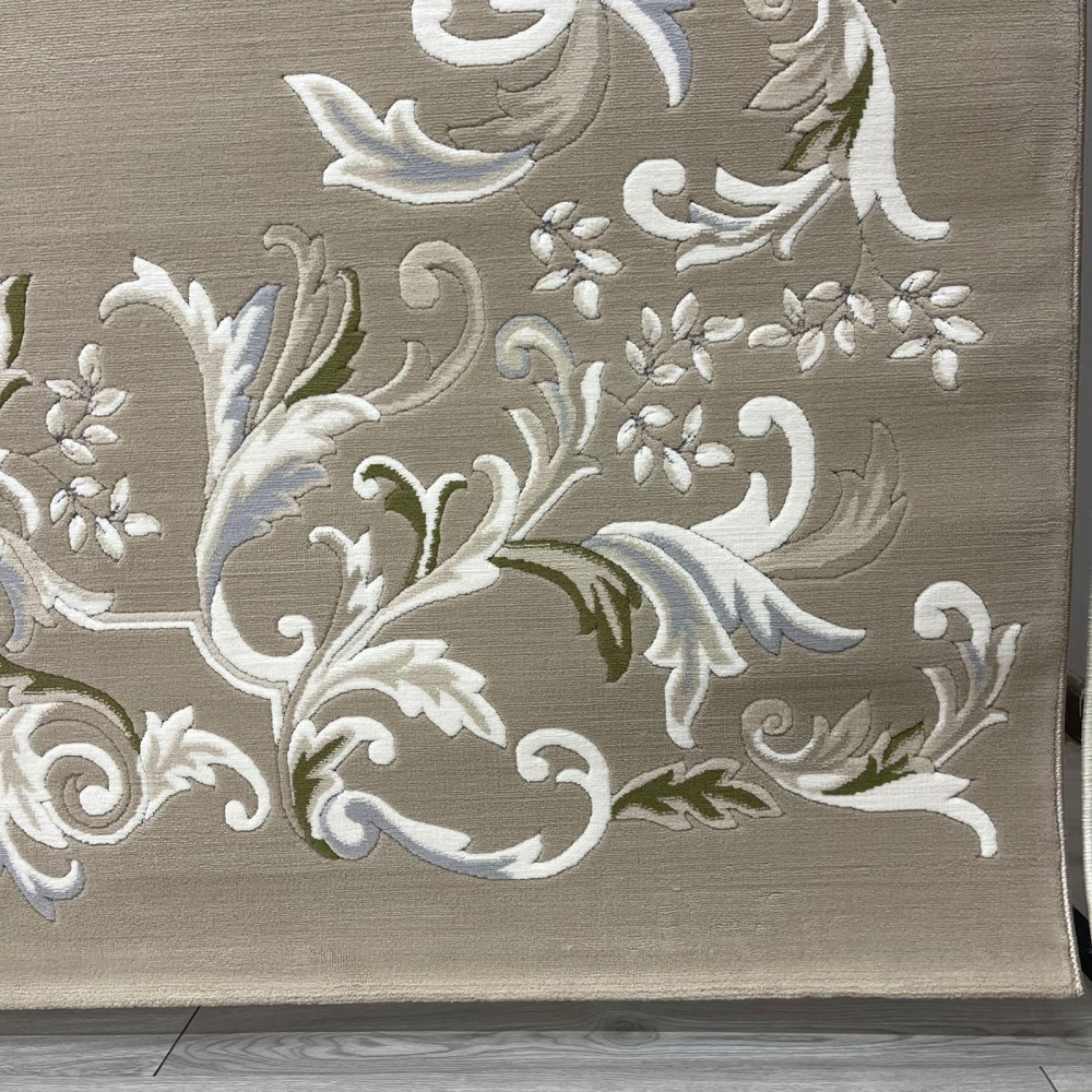 سجاد تركي ديلوكس 9688E كريم بني مقاس 250*350