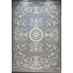 Turkish Deluxe Rug 9688E silver Cream Size 200*200