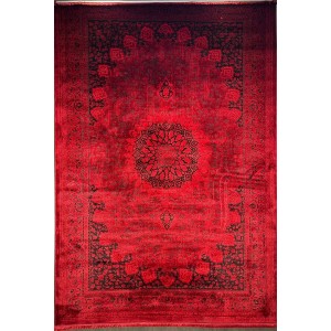 سجاد تركي بخارى قندهار افغاني P1619 احمر غامق مقاس 400*600