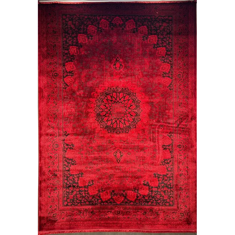 سجاد تركي بخارى قندهار افغاني P1619 احمر غامق مقاس 400*500