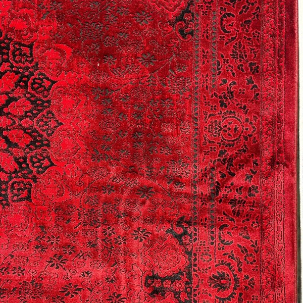 Turkish Bukhara Kandahar Afghani Rug P1619 Dark Red Size 400*500